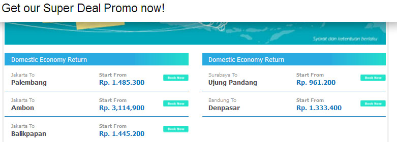 tiket pesawat promo garuda desember 2013